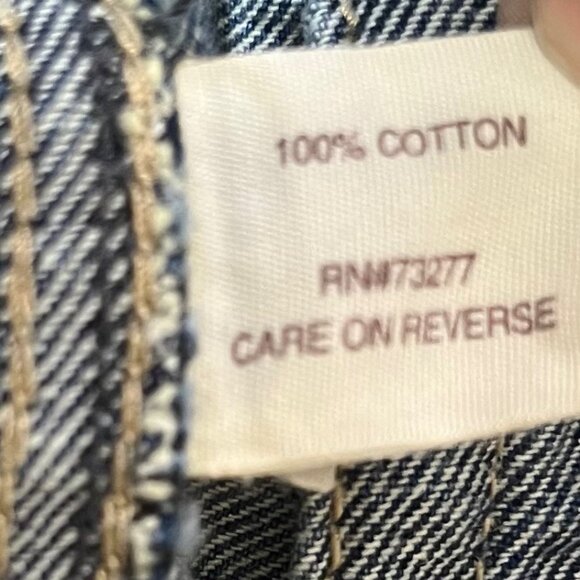 Mudd Kent State Custom Made Denim Jean Jacket Womens Medium Distressed - Picture 14 of 16